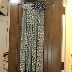 Gilli Palazzo Pants - White/Black